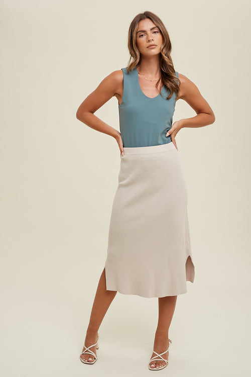 Anna Tank (Teal Grey)