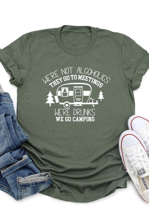 We're Not Alcoholics Tshirt (Olive)