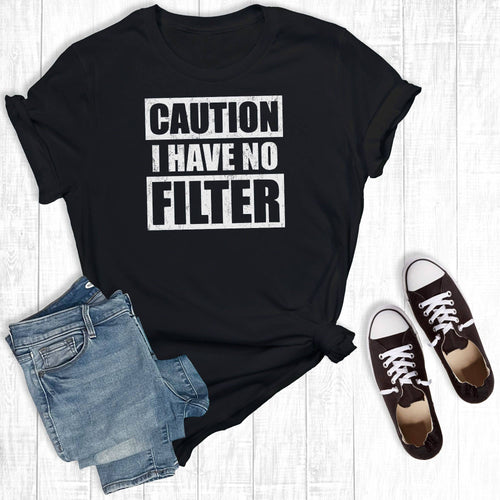 No Filter Tshirt (Black)