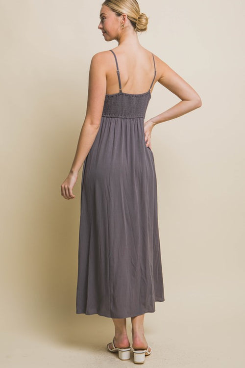 Olivia May Maxi Dress (Charcoal)