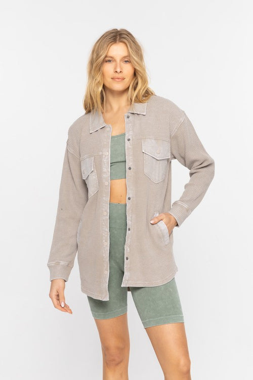 Susan Mineral Wash Jacket (Slate)