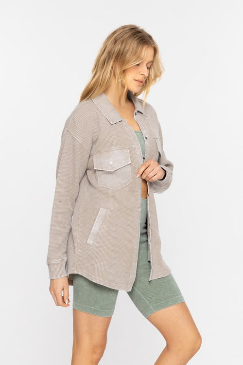 Susan Mineral Wash Jacket (Slate)