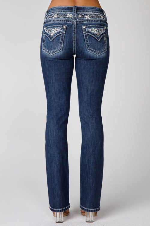 Miss Me Dena Slim Bootcut Jeans