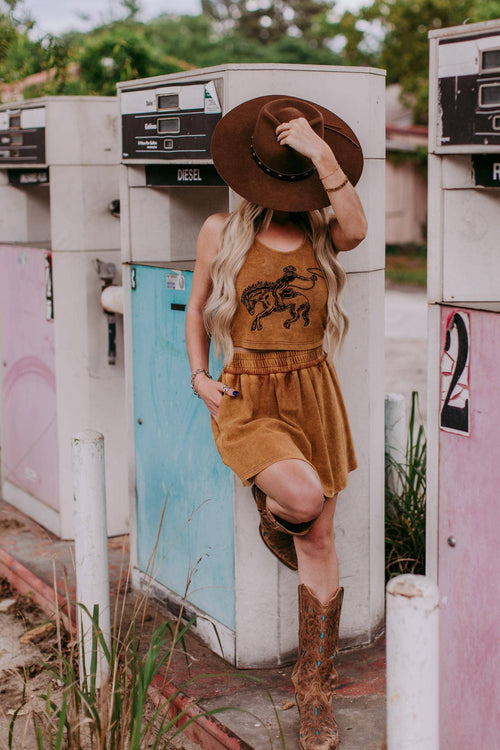 Bronc Bustin' Weekend Crop Set (Mustard)