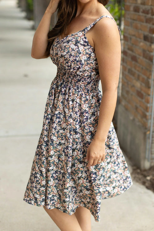 Cassidy Midi Dress (Vintage Floral)