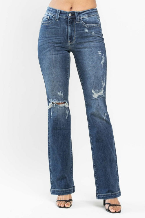 Katie Judy Blue Bootcut Jeans (Dark Wash)