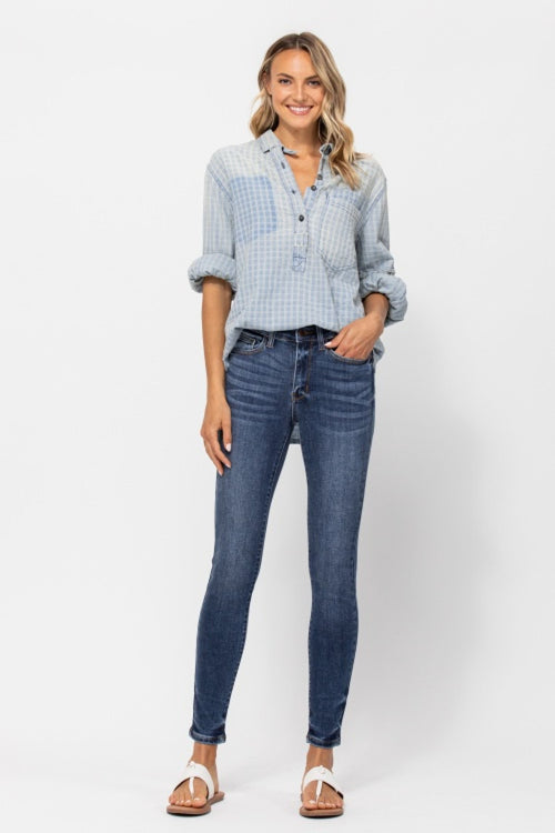 Melanie Judy Blue Skinny Jeans (Medium Wash)