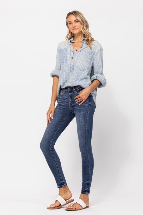 Melanie Judy Blue Skinny Jeans (Medium Wash)