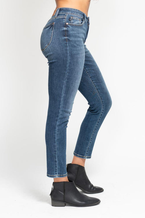 Courtney Judy Blue Slim Jeans (Dark Wash)