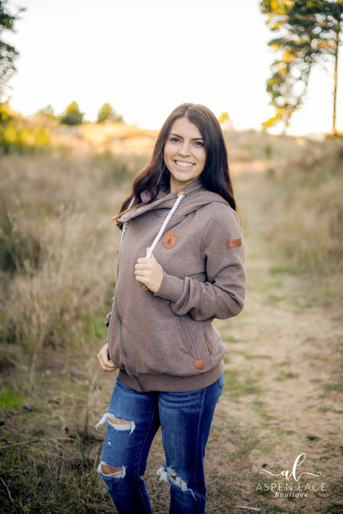 Wanakome Athena Hoodie (Bark)