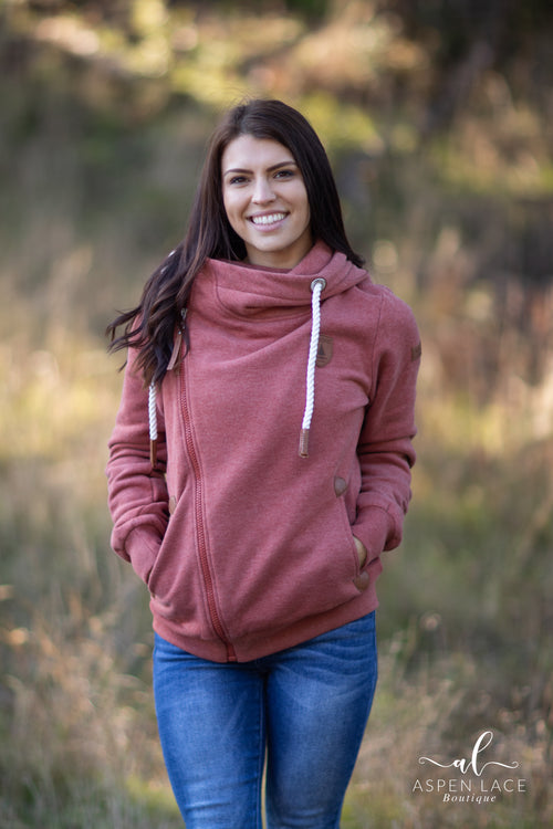 Wanakome Athena Hoodie (Burnt Red)