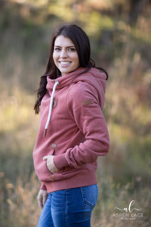 Wanakome Athena Hoodie (Burnt Red)