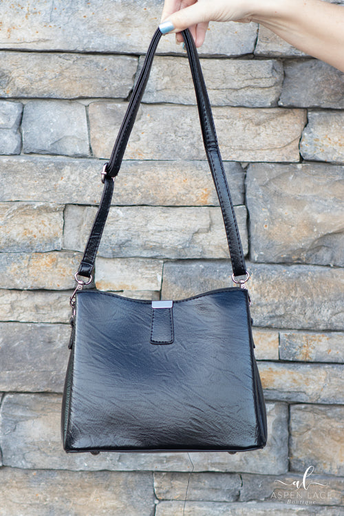 Karina Bucket Bag (Black)