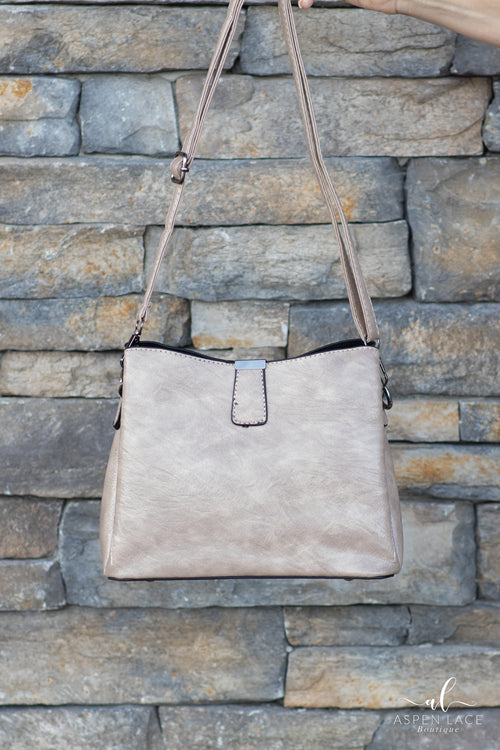 Karina Bucket Bag (Stone)