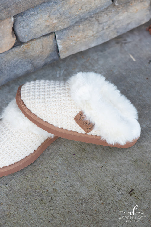 Very G Sweater Slippers (Cream)