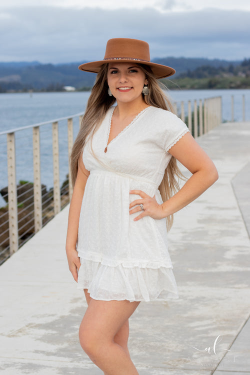 *PVM* Rachel Mini Dress (Off White)