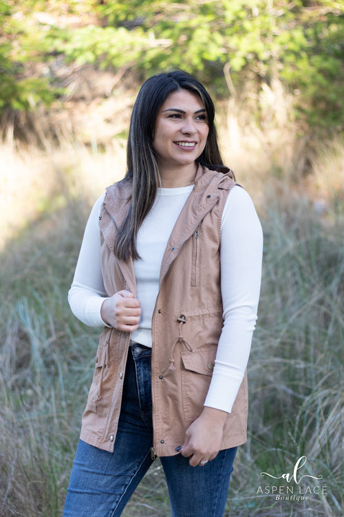 Celeste Vest (Deep Camel)