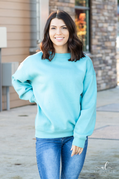 Kambria Pullover (Dusty Teal)