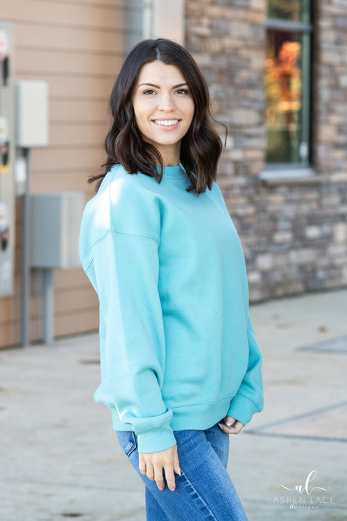 Kambria Pullover (Dusty Teal)