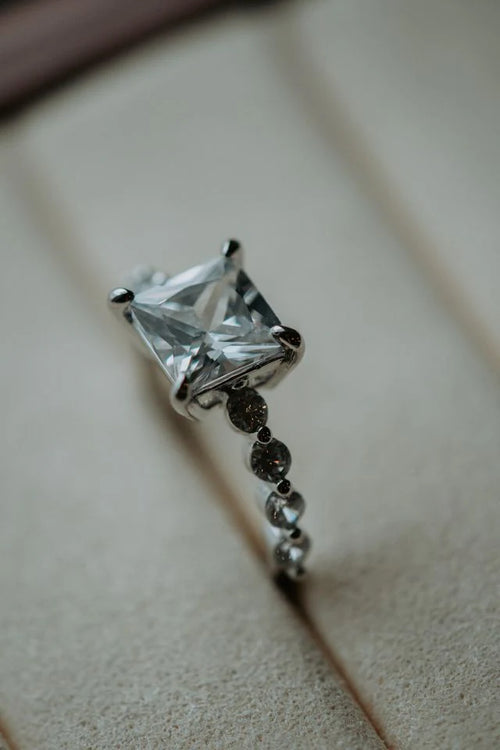 Tory Princess Cut Ring (Silver)