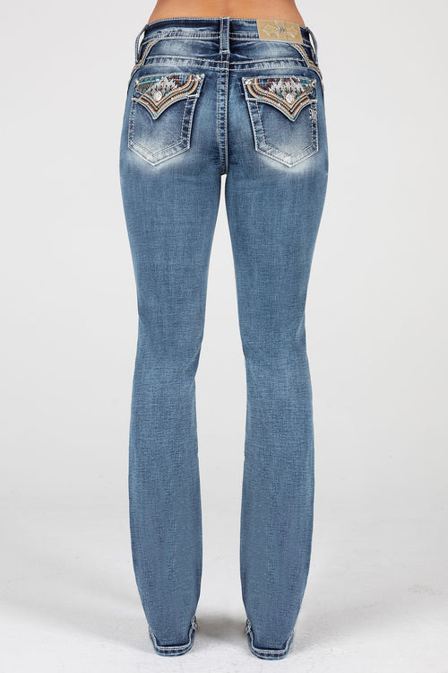 Miss Me Native Slim Bootcut Jeans