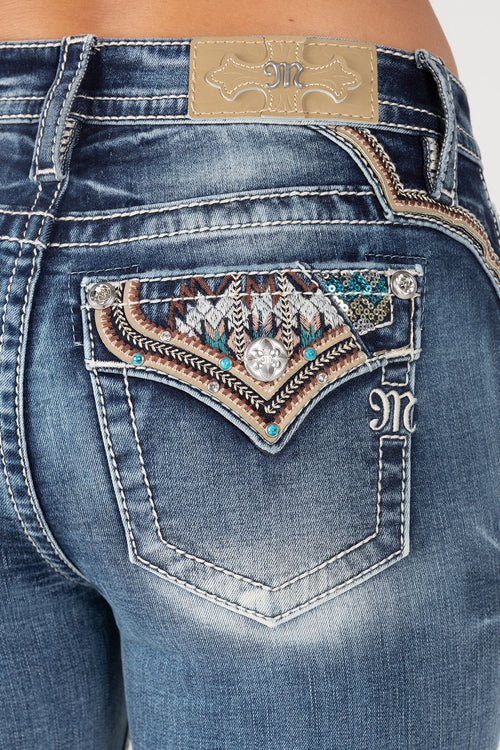 Miss Me Native Slim Bootcut Jeans