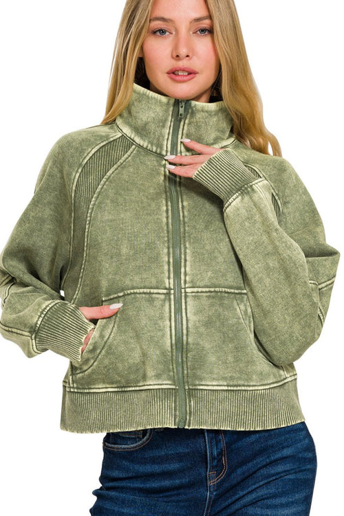 Tanny FullZip (Light Olive)