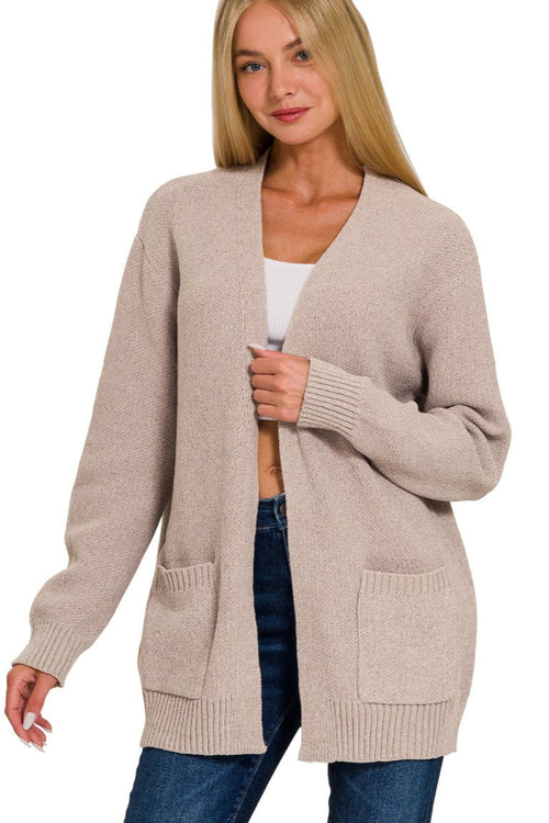 Raya Cardigan (Heather Mocha)