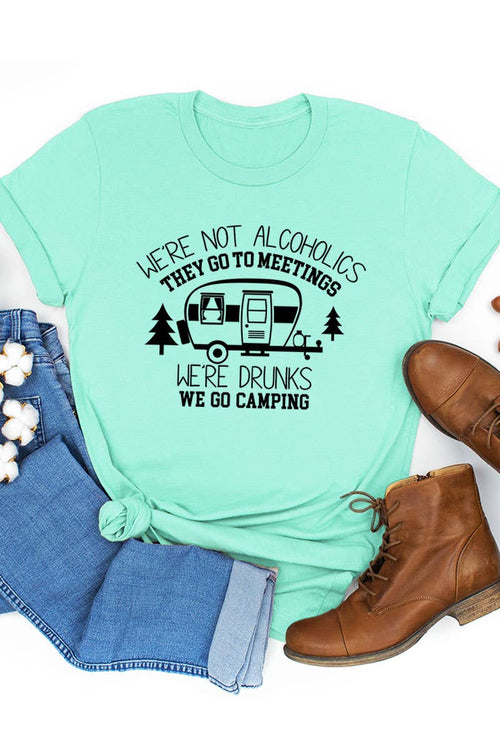 We're Not Alcoholics Tshirt (Mint)