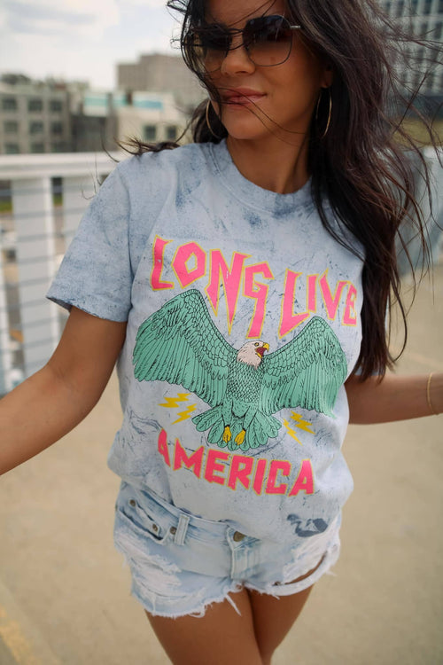 Long Live America Tshirt (Ocean)