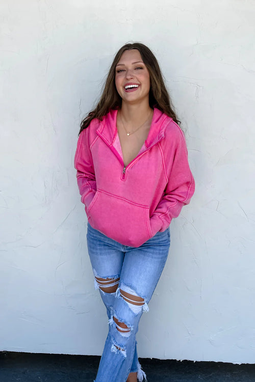 Easy Does It Pullover (Pink)