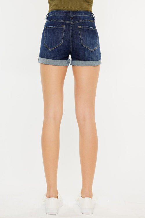 Corrine KanCan Shorts (Dark Wash)