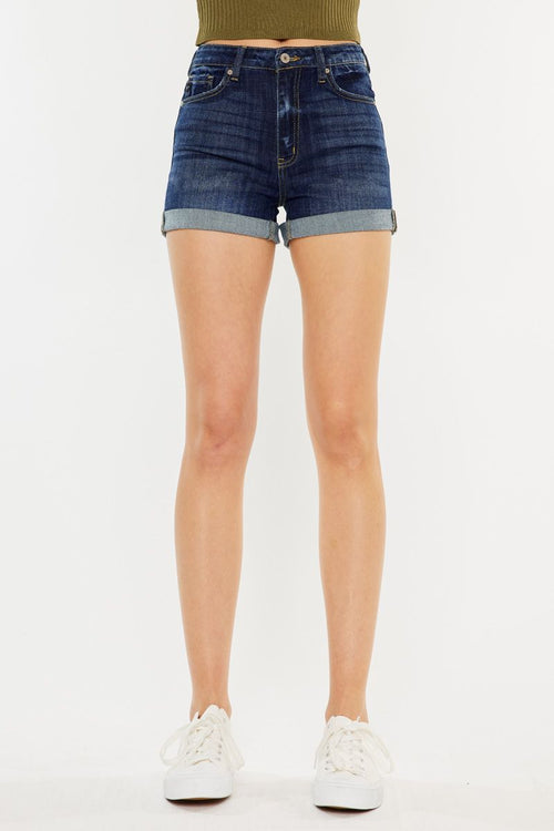 Corrine KanCan Shorts (Dark Wash)