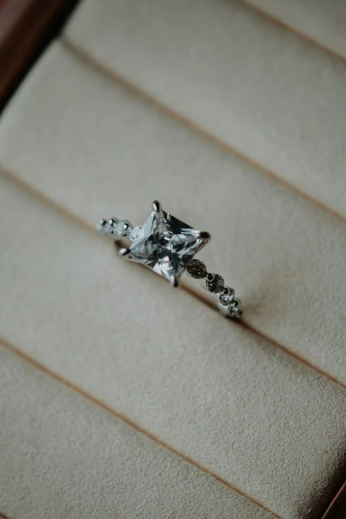 Tory Princess Cut Ring (Silver)