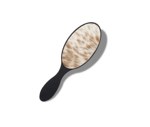 Peonie Hair Brush (Brown & White)