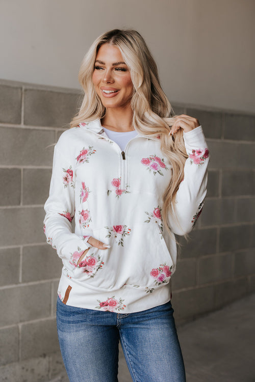 HalfZip Sweatshirt (Garden Bloom)