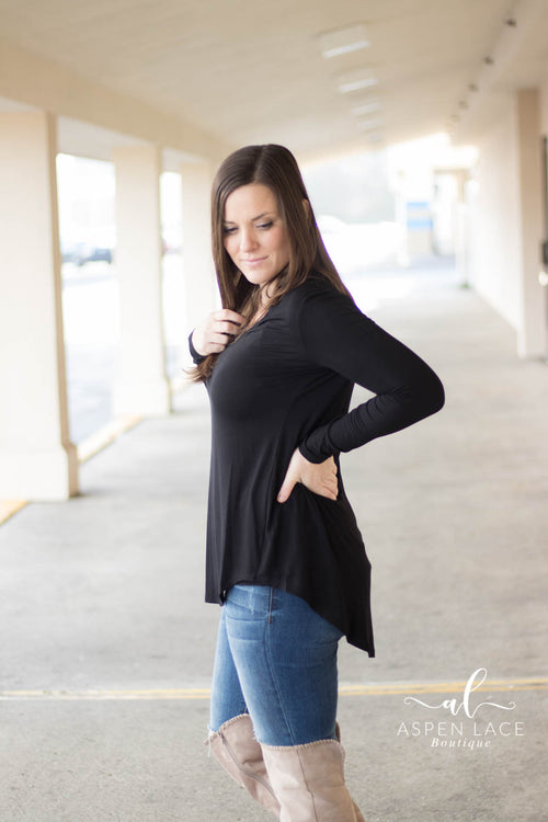 Back to Basics Elaine Top (Black)