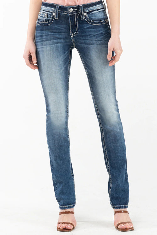 Miss Me Diamond Straight Leg Jeans