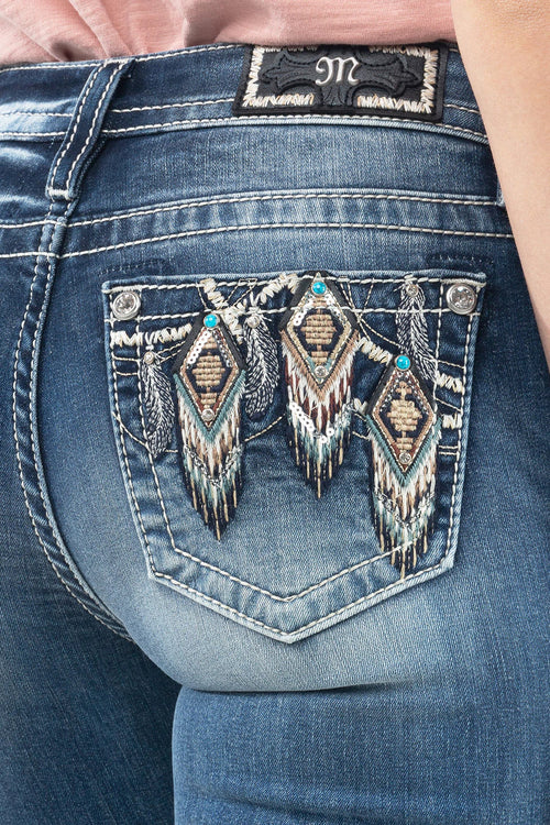 Miss Me Diamond Straight Leg Jeans