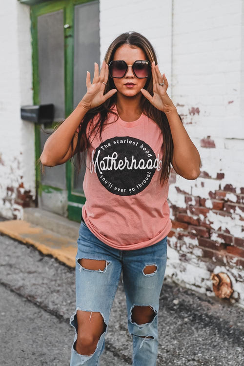 Motherhood Tshirt (Heather Sunset)