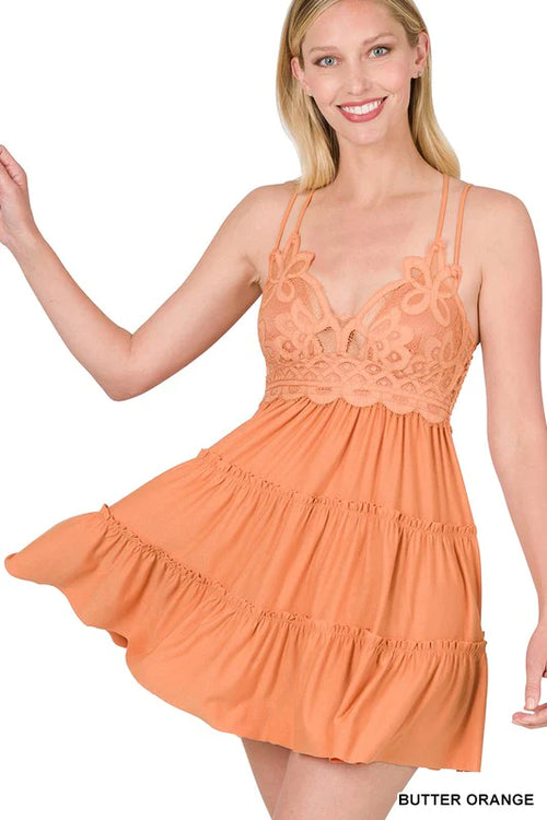 *PVM* Havannah Mini Dress (Butter Orange)