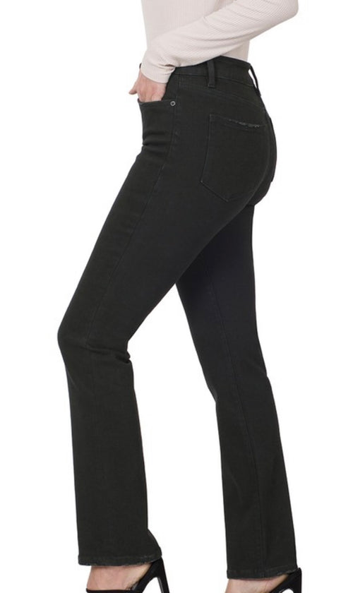 Leann Straight Leg Jeans (Black)