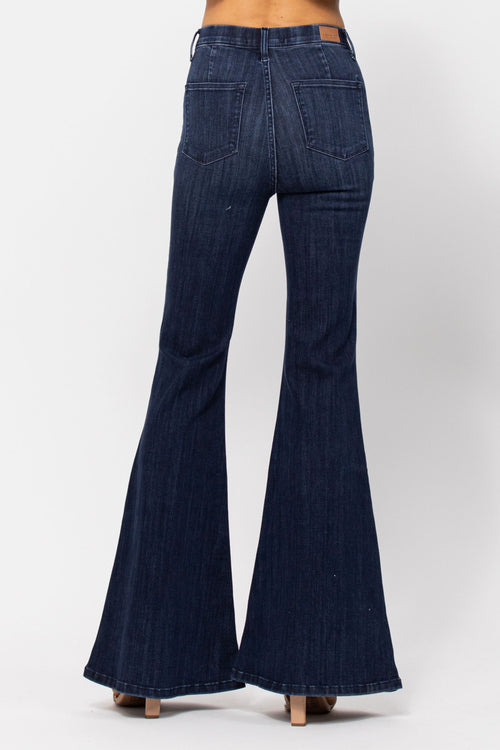 Lindy Jegging Judy Blue Flare Jeans (Dark Wash)