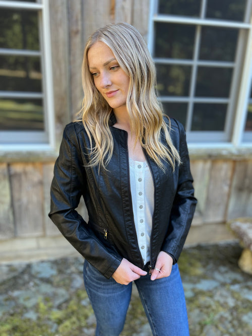 Karina Moto Jacket (Black)