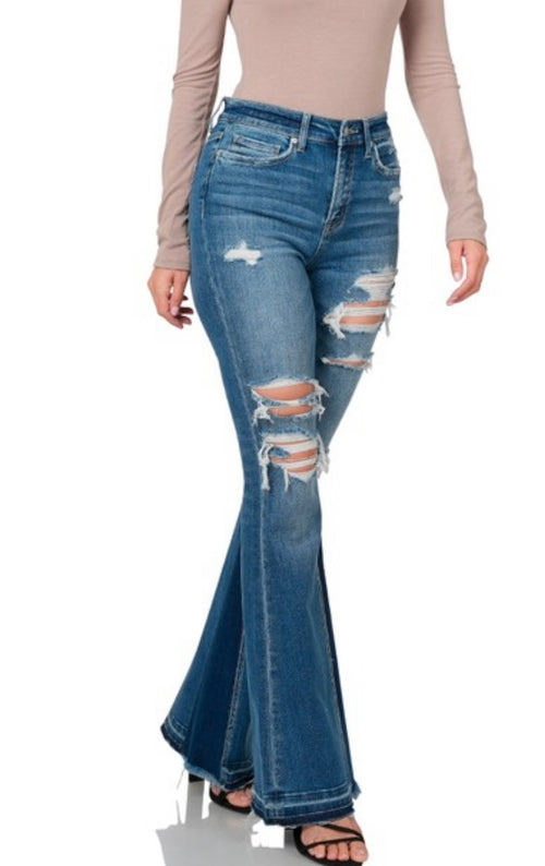 Cassidy Flare Jeans (Medium Wash)