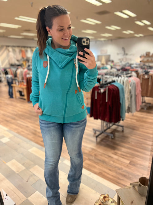 Wanakome Athena Hoodie (Lake Teal)