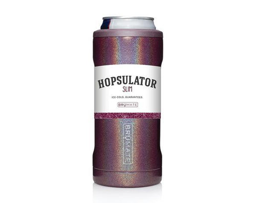 Hopsulator Slim by BruMate® (Glitter Merlot)