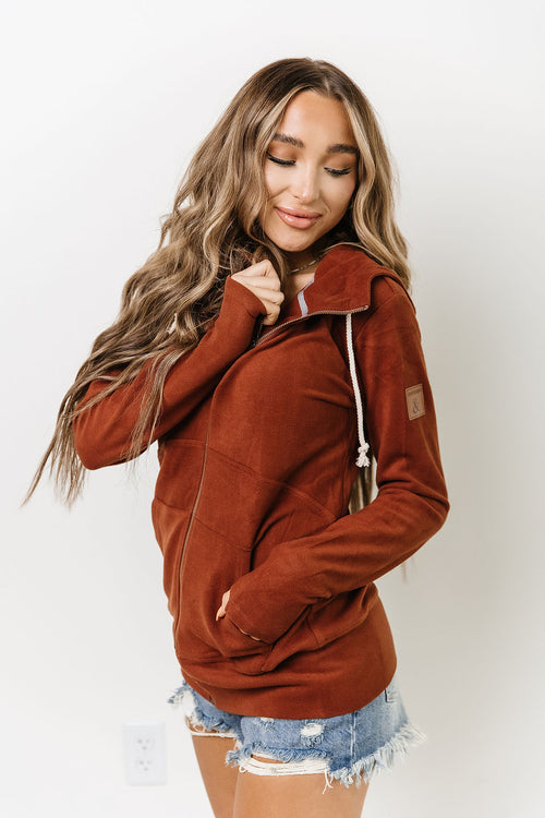 Performance Fleece FullZip Sweatshirt (Chestnut)